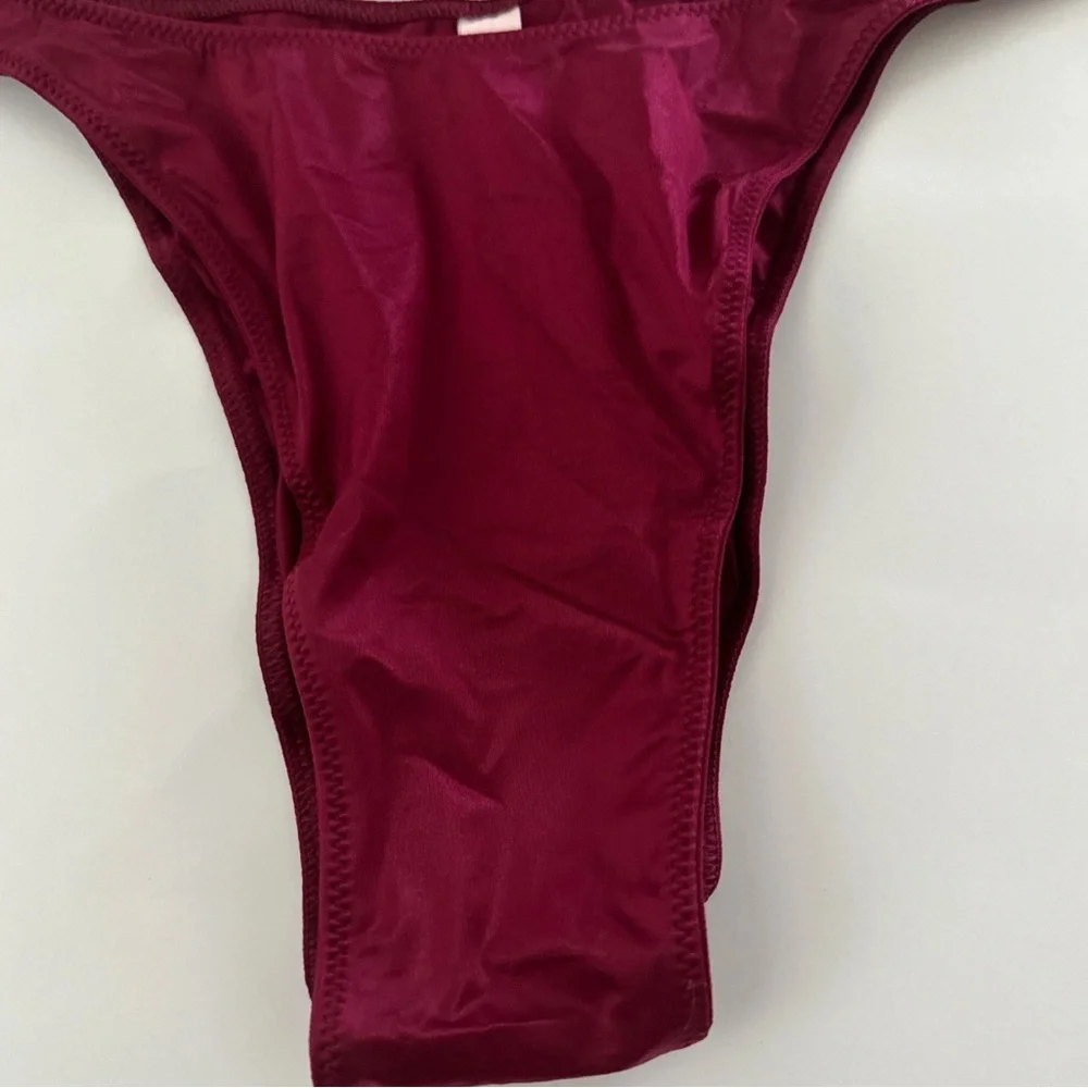 Victoria’s Secret Very Sexy Burgundy Brazilian Panty with Logo Waistband